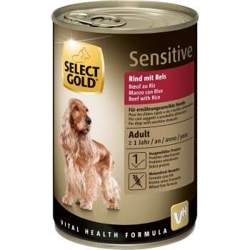 tests-SELECT GOLD Sensitive Adult Rind mit Reis-Bild