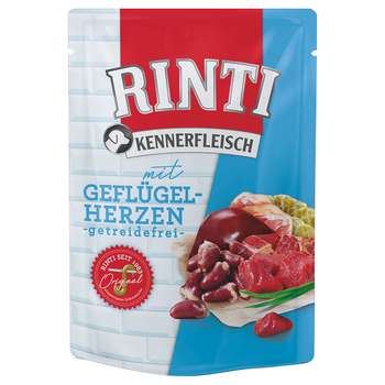 tests-Rinti Kennerfleisch Pouches Geflügelherzen-Bild