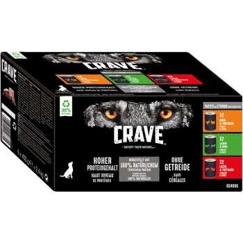 tests-Crave Multipack Pastete mit Huhn und Truthahn, Lamm und Rind, Lachs und Truthahn-Bild