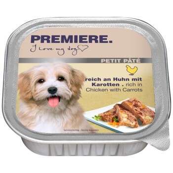 tests-Premiere Petit Pâté Huhn & Karotten-Bild