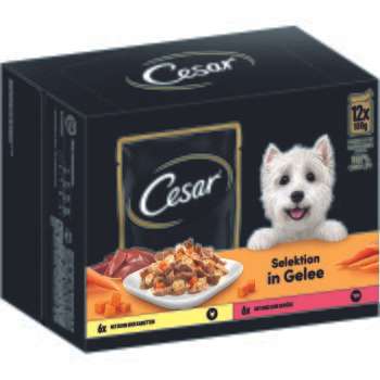 tests-Cesar Multipack in Gelee mit Huhn Karotten Rind und Gemüse-Bild