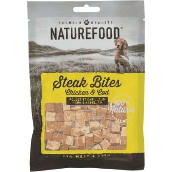 tests-NATUREFOOD Steak Bites Huhn-Bild