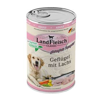 tests-LandFleisch Dog Classic Geflügel mit Lachs-Bild