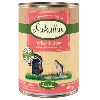 tests-Lukullus  Naturkost Adult Getreidefrei - Truthahn & Forelle-Bild