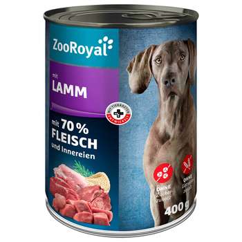 tests-ZooRoyal Hunde-Nassfutter mit Lamm-Bild