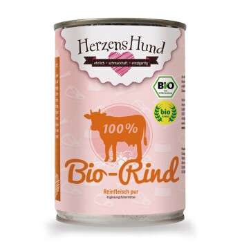 tests-HerzensHund Reinfleisch pur BIO Bio Rind-Bild