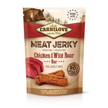 tests-Carnilove Dog - Meat Jerky - Chicken & Wild Boar Bar-Bild