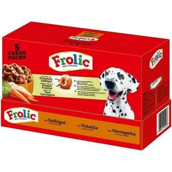 tests-Frolic 5 Fresh Packs Geflügel, Gemüse und Reis-Bild