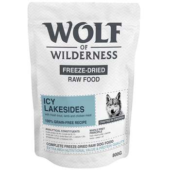 tests-Wolf of Wilderness Icy Lakesides Lamm, Forelle & Huhn-Bild