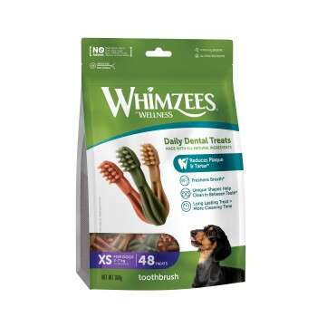 tests-Whimzees Zahnpflegesnacks Zahnbürste-Bild