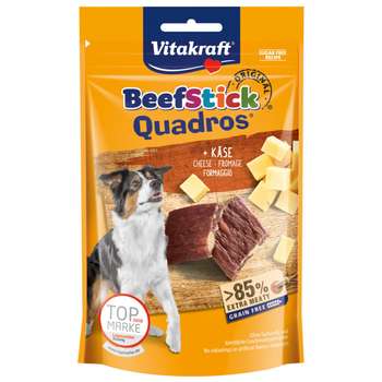 tests-Vitakraft Hundesnack Beef-Stick Quadros Käse-Bild