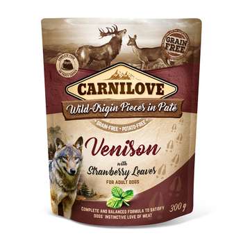 tests-Carnilove Dog Pouch Paté - Venison with Strawberry Leaves-Bild