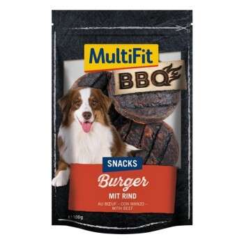 tests-MultiFit BBQ-Snack Burger, Burger with beef-Bild