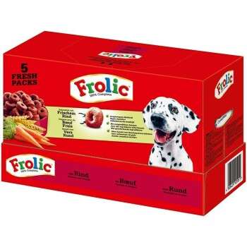 tests-Frolic 5 Fresh Packs mit Rind, Karotten und Getreide-Bild