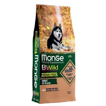 tests-Monge Bwild Grain Free All Breeds Lachs & Erbsen-Bild