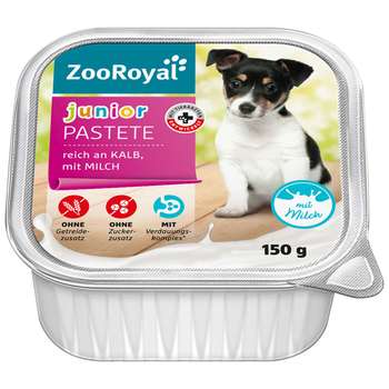 tests-ZooRoyal Pastete Junior Kalb mit Milch-Bild