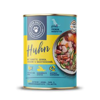 tests-Pets Deli Huhn mit Karotte, Quinoa und Nachtkerzenöl-Bild