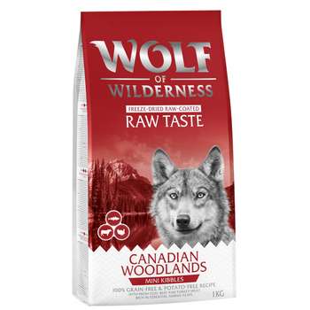 tests-Wolf of Wilderness Canadian Woodlands Rind, Kabeljau & Truthahn - getreidefrei - MINI-Bild