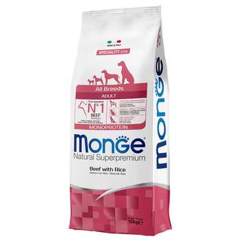 tests-Monge Monoprotein Rind mit Reis für Hunde-Bild