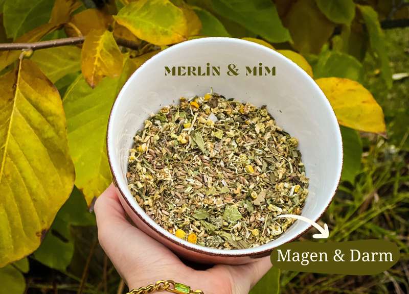 Merlin & Mim Kräutermischung in einer Schüssel