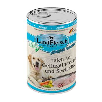 tests-LandFleisch Dog Classic Geflügelherzen & Seelachs-Bild