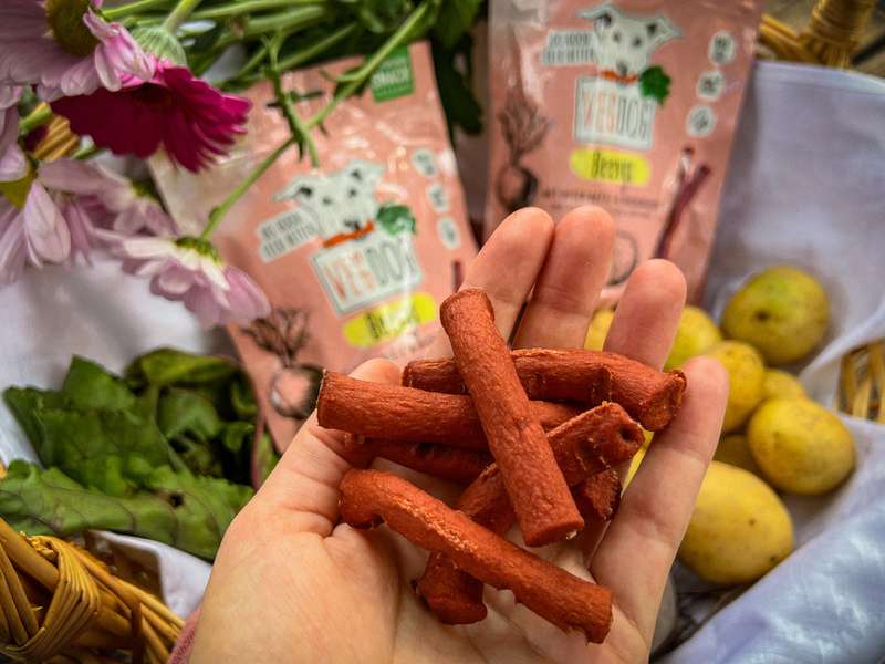 VEGDOG Beevys in der Nahaufnahme