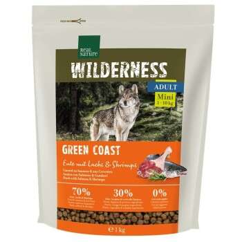 tests-REAL NATURE WILDERNESS Mini Adult Green Coast Ente mit Lachs & Shrimps-Bild