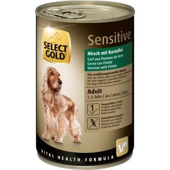 tests-SELECT GOLD Sensitive Adult Hirsch mit Kartoffeln-Bild