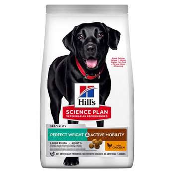 tests-Hills Science Plan Hund Perfect Weight + Active Mobility Large Breed Adult Huhn-Bild