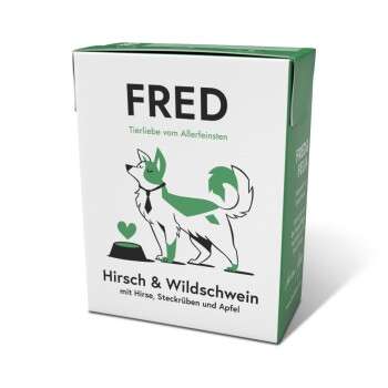 tests-Fred & Felia FRED Hirsch & Wildschwein mit Hirse-Bild