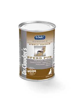 tests-Dr. Clauder's Selected Meat Sensible Pferd pur-Bild