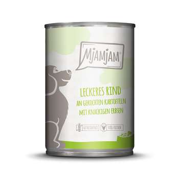 tests-MjAMjAM Adult Hund - leckeres Rind mit gekochten Kartoffeln-Bild