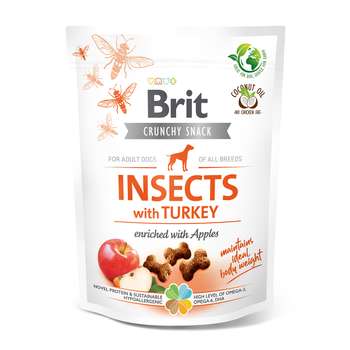 tests-Brit Crunchy Cracker-Insekten, Truthahn und Äpfel-Bild