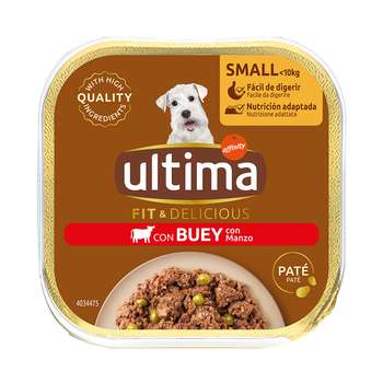 tests-Ultima Fit & Delicious Paté Mini Hund - Rind-Bild