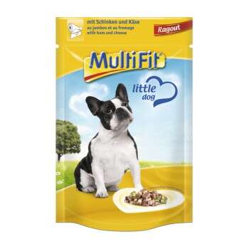 tests-MultiFit Adult Little Dog Pouch Ragout Schinken & Käse-Bild