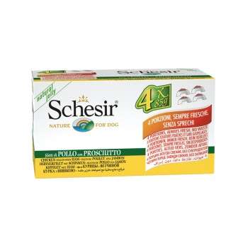 tests-Schesir Multipack Adult Huhn & Schinken-Bild