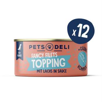 tests-Pets Deli Fancy Filets Topping Gelenk mit Huhn & Lachs-Bild