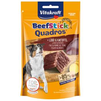 tests-Vitakraft Hundesnack Beef-Stick Quadros Leber & Kartoffel-Bild