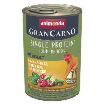 tests-Animonda GranCarno Single Protein Superfoods Huhn & Spinat, Himbeeren, Kürbiskerne-Bild