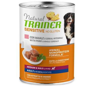 tests-Natural Trainer Sensitive No Gluten Adult - Schwein & Vollkorngetreide-Bild