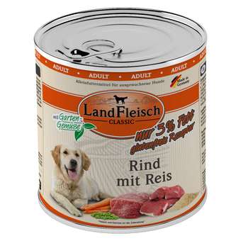 tests-LandFleisch Dog Classic Rind mit Reis-Bild