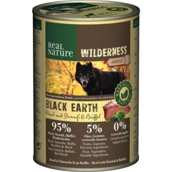 tests-REAL NATURE WILDERNESS Adult Black Earth Rind mit Strauß & Büffel-Bild