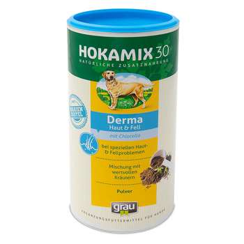 tests-Grau HOKAMIX30 Derma Haut & Fell Pulver-Bild