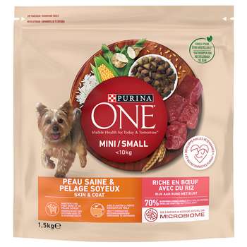 tests-Purina One Mini Skin & Coat Rind-Bild