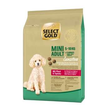 tests-SELECT GOLD Sensitive Mini Adult Pferd & Tapioka-Bild