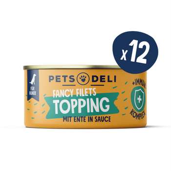 tests-Pets Deli Fancy Filets Topping Immun mit Ente-Bild