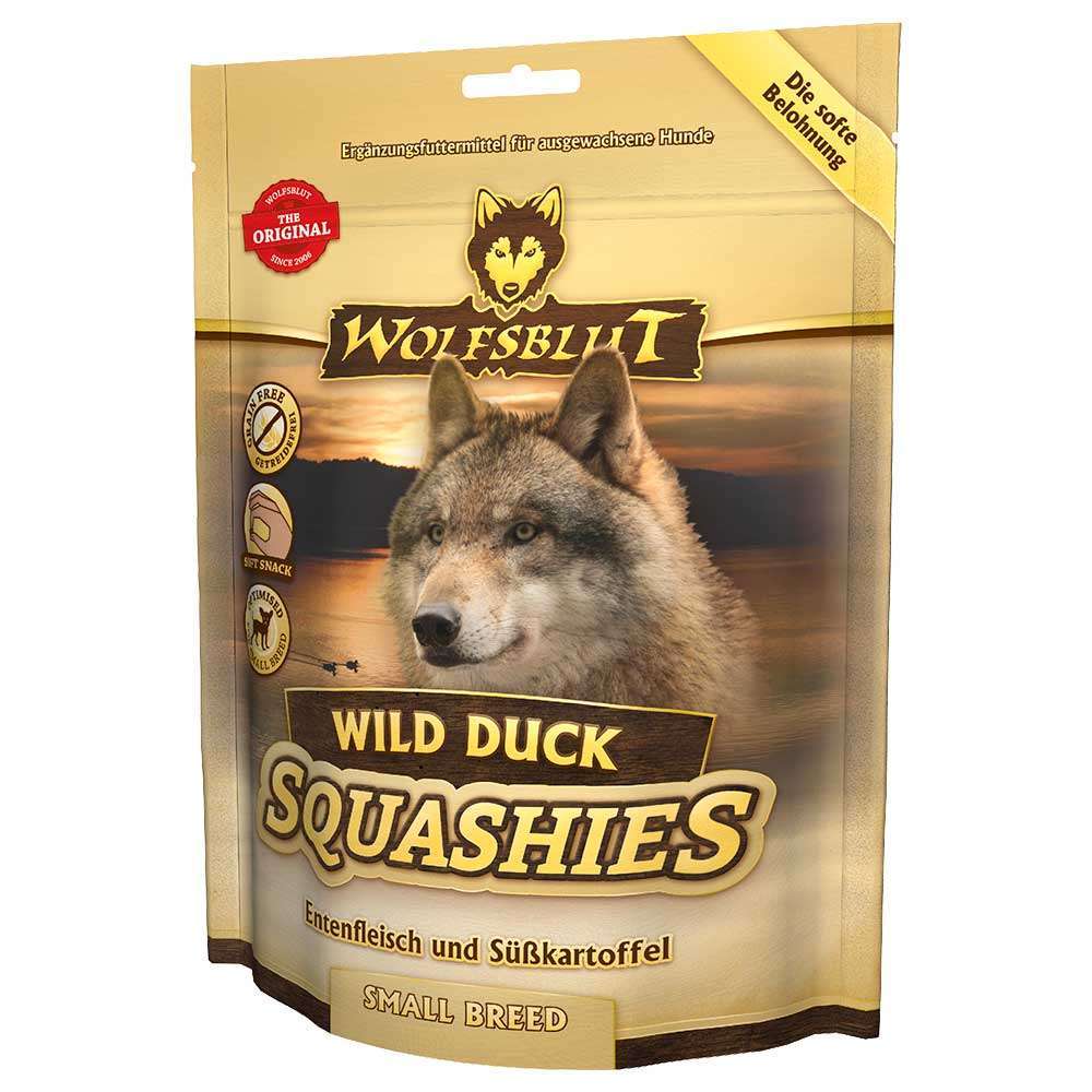 tests-Wolfsblut Wild Duck Small Breed - Entenfleisch & Süßkartoffel - Squashies-Bild