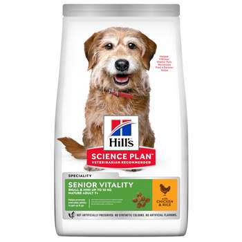 tests-Hills Science Plan Mature Adult Senior Vitality 7+ Small & Mini mit Huhn-Bild