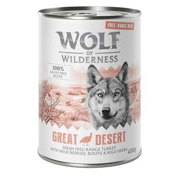 tests-Wolf of Wilderness Adult - Freilandfleisch/-innereien & Monoprotein: Great Desert - Freiland-Pute-Bild