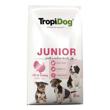 tests-Tropidog Junior Small & Medium Truthahn & Reis-Bild